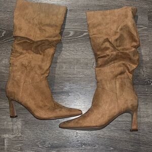 Robin Ruched Pointed-Toe Boot
